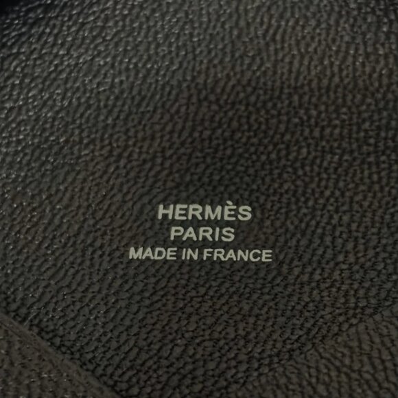 HERMES Calvi - Black Chevre W Card Case 489-071025 - Picture 4 of 4